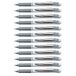 Pentel EnerGel XM BL77 gelpen met drukmechanisme, grijs (12 stuks)