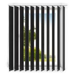 time4blinds - Verticale lamellen - Lamellen voor kantoorwerkplekken en voor thuis - Slaapkamer Jaloezieën - Keuken Jaloezieën - 130x230 cm - Klassiek zwart