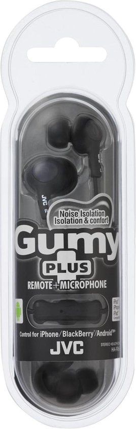 JVC HA-FR6 Black In-ear Koptelefoon