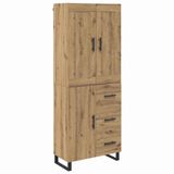 vidaXL Highboard Artisan Eiken 69,5 x 34 x 180 cm