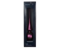 Decoris Piek glas d6h26 cm donker mauve Y kerst