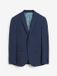 Next Heren Blazer/Colbert Lange Mouw Regular Fit Effen Polyester Bright Blue Maat 52