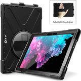 CHICAGO eSTUFF Microsoft Surface Pro 7+/7/6/5/4 CHICAGO Full Body Defender-hoes met ingebouwde screenprotector - Zwart