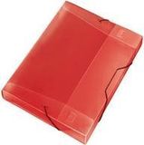 Veloflex 4443220 Crystal verzamelbox DIN A4 rood PP met elastiek