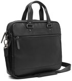 The Chesterfield Brand Montara Waxed Pull Up Laptoptas - 15 inch - Zwart