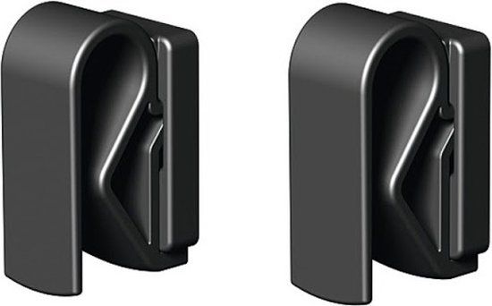 Basil Hook-On System - Set van 2 haken - Zwart