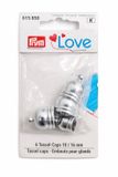 Prym Love 6 Eindkappen voor kwasten (10-16mm) - Zilver, Metaal