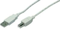 LogiLink 1.8m USB 2.0 USB-A naar USB-B Kabel Grijs