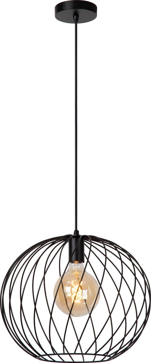 Lucide DANZA Hanglamp - Ø 40 cm - Zwart - E27 - 2023