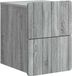 vidaXL Table de chevet murale Gris Sonoma 33 x 34,5 x 43 cm