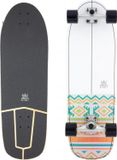 D Street Longboard Surfskate Navaho 32" Wit Aluminium