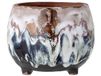 Bloomingville Cozy Bloempot Terracotta Bruin Blauw 14cm