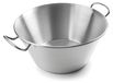 Pot conique, 40 cm, 15 litres, acier inoxydable, argenté