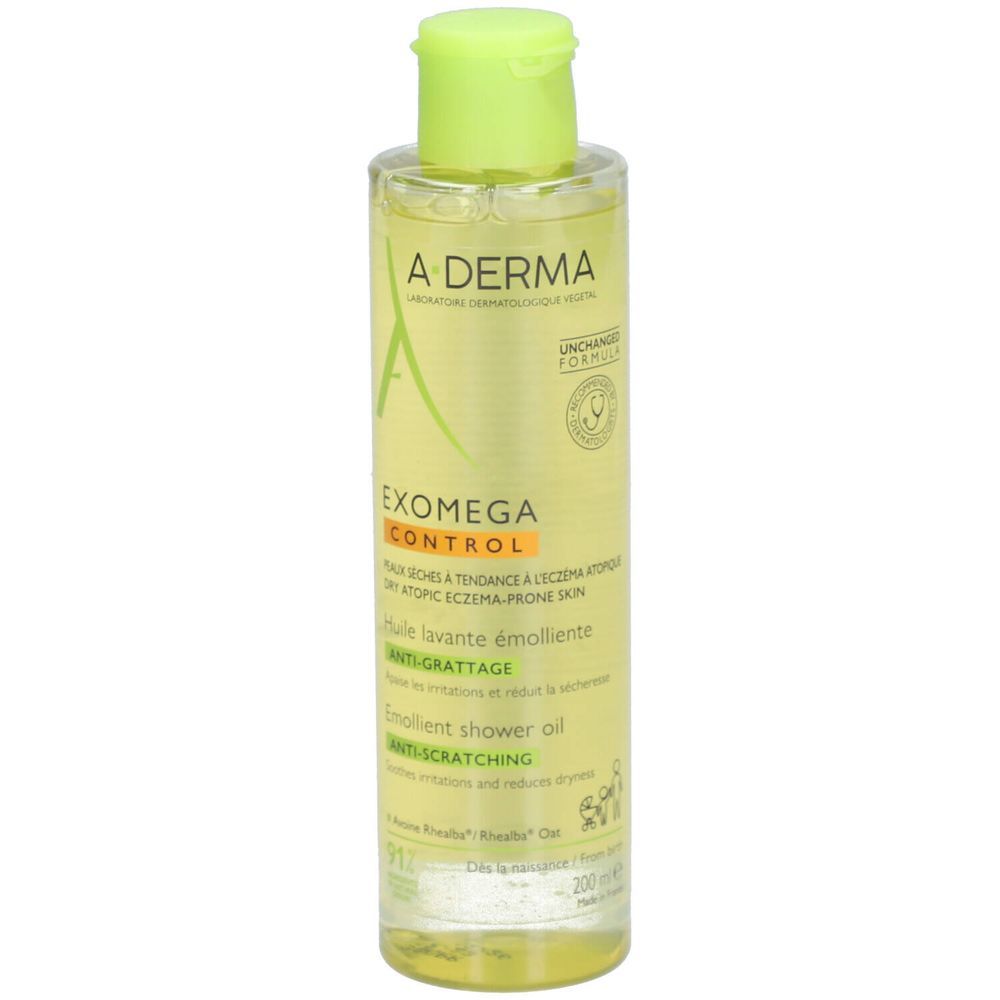 A-Derma Exomega Control Jeukwerende Emolliërende Wasolie 200 ml