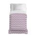 PENSIERI DELICATI Sprei 220 x 280 cm, 100% piqué-katoen, zigzag motief, roze