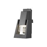 Gnosjö Konstsmide 7979-370 A buitenwandlampen, aluminium, antraciet, 13,5 x 13,5 x 27 cm
