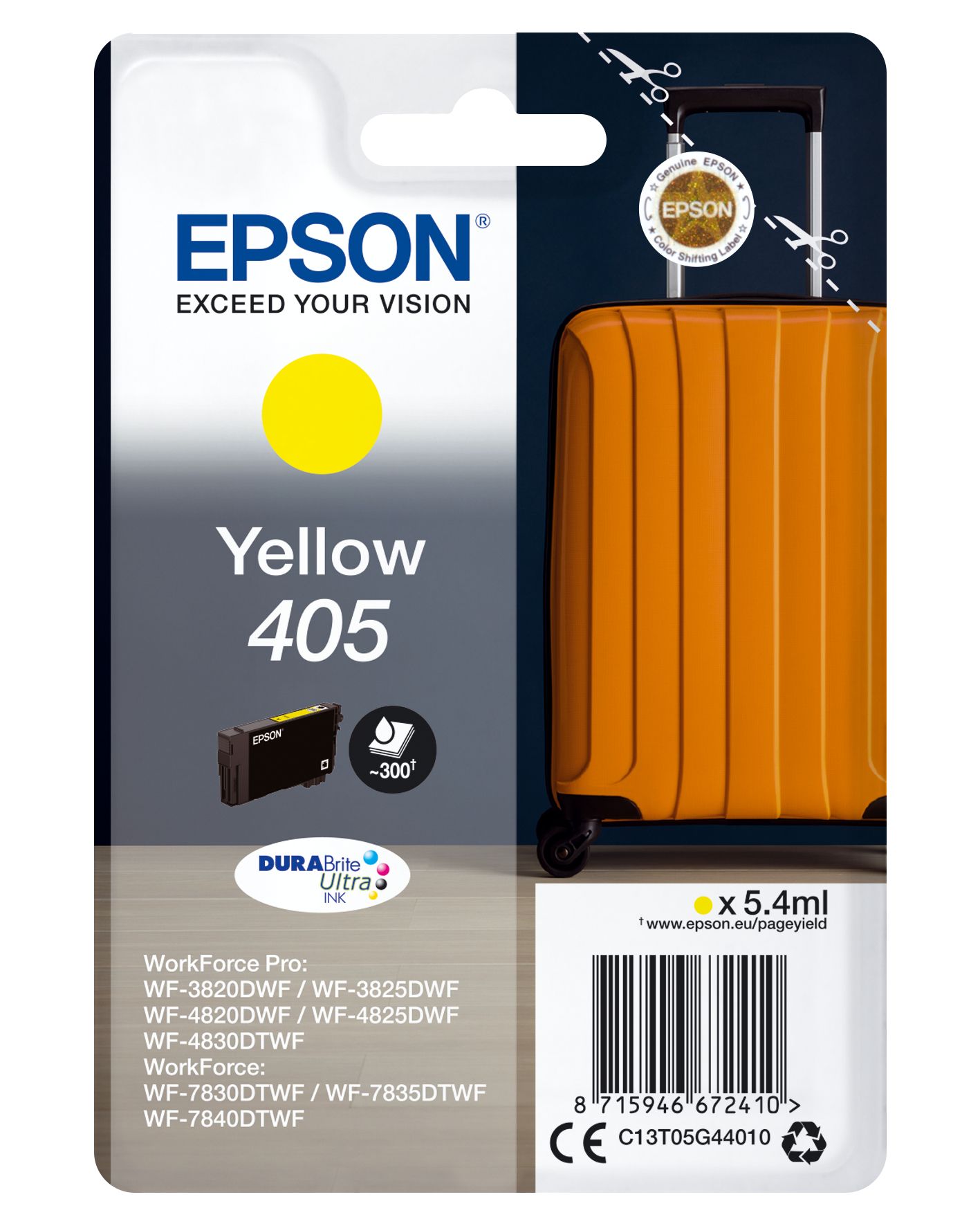 Epson 405 Yellow Ink Cartridge - Original