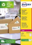 Avery Etiket LR7169-100 99.1x139 Recycled White 400st | 5 stuks