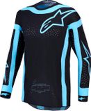 Alpinestars Supertech Vesta Motocross-trui Zwart/turquoise M