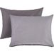 LOOKS BY WOLFGANG JOOP Taie d'oreiller en satin, 50 x 75 cm (gris)