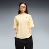 PUMA Wardrobe Essentials oversized T-shirt voor dames L, Buttercream Yellow