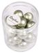 Rayher Hobby Rayher 14450606 Renaissance glazen waxparels, mat, 12 mm Ø, zilver olijf, doos 21 stuks