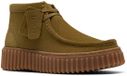 Clarks Shoes Torhill Moss Booties Olive Suede EU 39.5 Vrouw