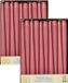 Conpax Bougies de table Mega Pack - 100 pièces - Vieux rose - 25 cm