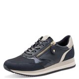 Jana Jana Damessneakers, plat, met ritssluiting, veganistisch, sneakers voor dames, Navy Blauw, 38 EU
