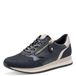 Jana Jana Damessneakers, plat, met ritssluiting, veganistisch, sneakers voor dames, Navy Blauw, 38 EU