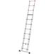Hailo T80 FlexLine Telescoopladder - 11 treden - Aluminium