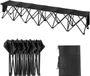 Vevor Klapbank, Bierbank, Tuinbank, Campingbank, Opvouwbare Camping 6-zits, Zwart