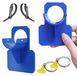 Porte-tuyau de piscine - Lot de 2 - ABS - Bleu - Pour tuyaux de 26 à 38 mm