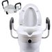 Gistuch Lunette WC surélevée avec accoudoirs rembourrés amovible, 40cm