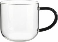 ASA Selection Asa Coppa Glass beker met handvat 0.4L zwart