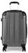 Valise - Grande valise rigide avec fonction trolley - Léger - Matériau ABS - 4 roulettes pivotantes - 71 cm - Gris