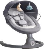 Bebe2luxe AVA Elektrische Babyschommel en Wipstoel, Bluetooth-compatibel, draagbare rustgevende babystoel met schommelbewegingen en ingebouwde geluiden