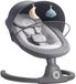 Bebe2luxe AVA Balancelle électrique et transat pour bébé, compatible Bluetooth, transat apaisant portable pour bébé avec mouvements de balancement et sons intégrés
