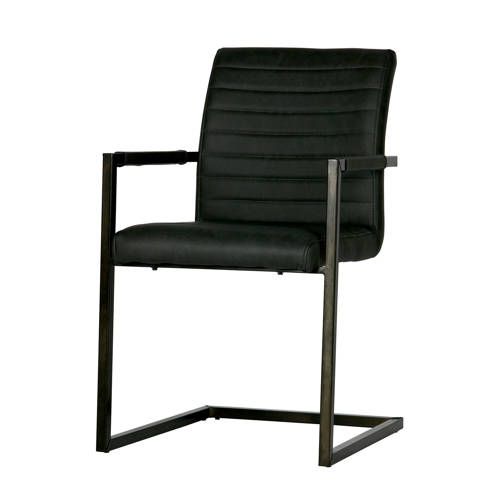 WOOOD Bas Eetkamerstoel (set van 2) Antraciet