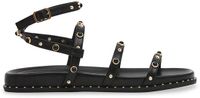 STEVE MADDEN Stormie Platte sandalen Dames Leer Zwart Maat 41