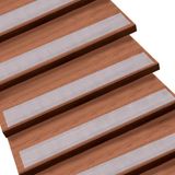 Unyqoos® Antislipstrips voor trappen Transparante antislipstrips voor trappen 10 cm x 60 cm, 15 stuks