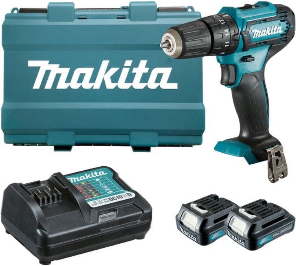 Makita HP333DWAE Klopboor-/Schroefmachine | 12V MAX (10,8V) 2.0AH Li-ion in koffer