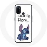 Maniacase Etui voor Oppo A53 Lilo en Stitch Schattige Witte Achtergrond