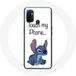 Maniacase Etui voor Oppo A53 Lilo en Stitch Schattige Witte Achtergrond