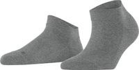 FALKE Sensitive London kort eenkleurig katoen sneakersokken enkelsokken dames grijs - maat 39-42