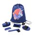 PFIFF 102790 Paardenreinigingsset met schoonmaaktas, donkerblauw