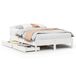 vidaXL Bedframe Massief Grenenhout Wit 150x200 cm