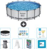 Bestway Steel Pro MAX Rond Zwembad - 457 x 122 cm - Grijs