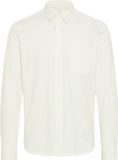 Blend Heren Lange Mouwen Shirt - Katoen - Maat S - Effen - Wit