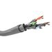 Goobay 96095 netwerkkabel CAT 6 A installatiekabel 305 m CAT 6A kabel S/FTP patchkabel halogeenvrij ethernetkabel zonder stekker grijs LAN-kabel 305 meter